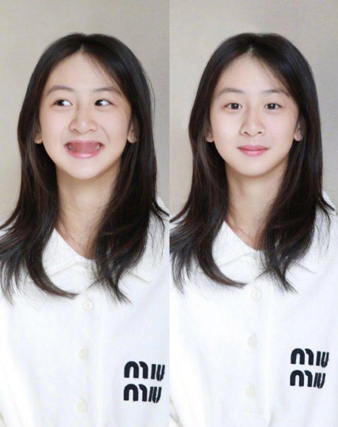 森碟与小S二女儿差不多大，然而一个是正常的少女穿着，另一个却打扮的非常成熟 ​​