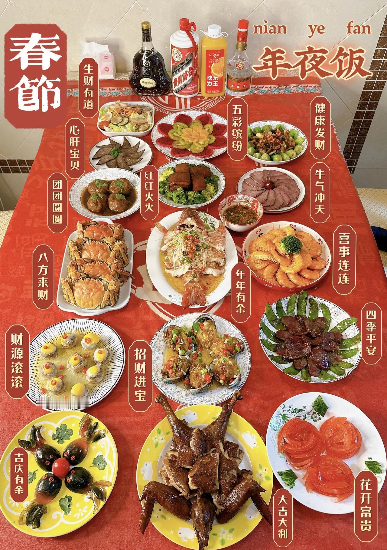 好多年已不下厨了。今年承担主厨重任，压力不小。也晒图凑个热闹……帅克祝粉丝和朋友
