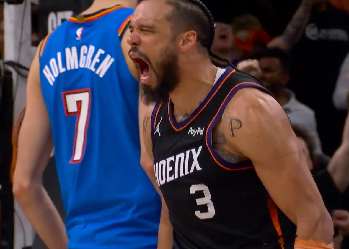恶龙咆哮😤雷霆vs太阳nba季后赛