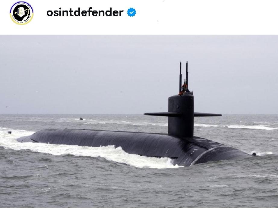 根据开源情报信息，美国海军宣布，俄亥俄级弹道导弹核潜艇（USS ）西维吉尼亚号（
