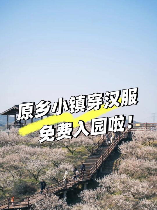 原乡小镇｜古风汉服漫步梅园🌸，免票入园！