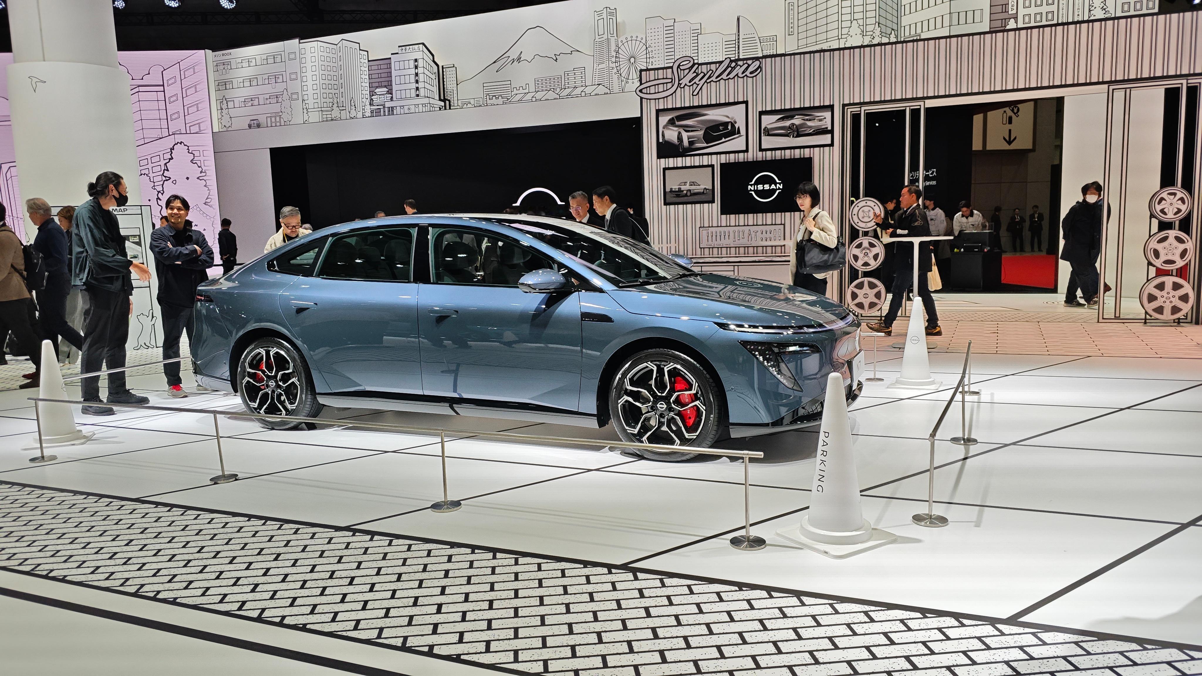 在东京车展上看到日产N7，挺震撼的。这车是中国团队主导研发的，日产第一次把中国研