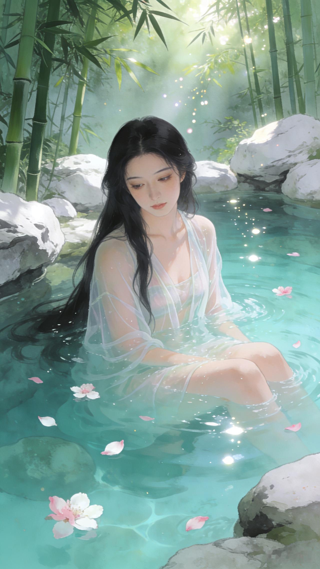 你听说过玉女潭脚印石奇闻吗？
      大唐永徽年间，唐高宗携武则天远赴麟游九