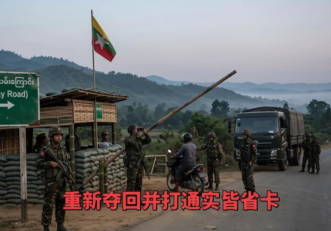 内比都：重新夺回并打通实皆省卡莱—谭茂交通要道，安保部队正全力开展区域安防行动，