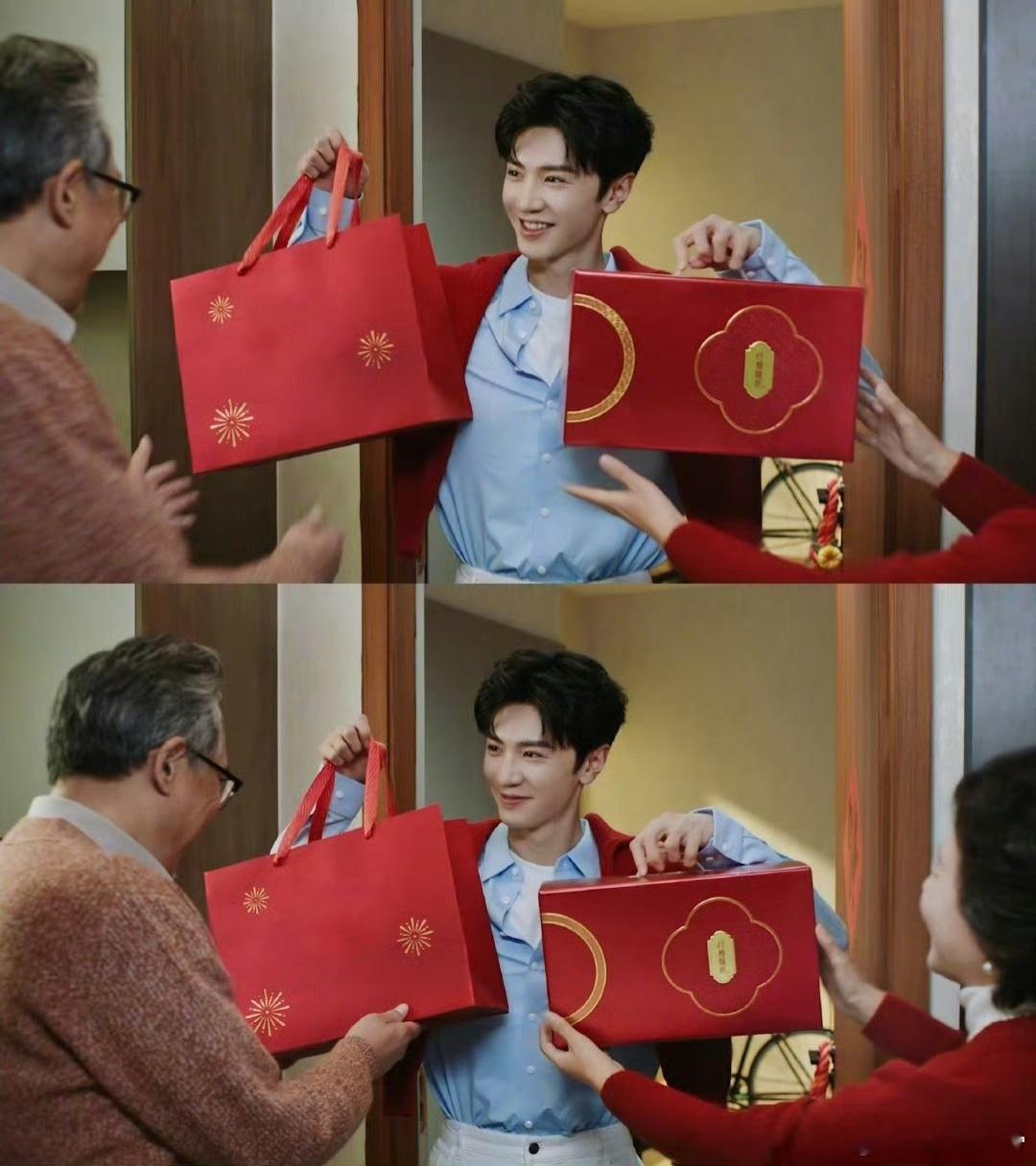 陈哲远古希腊送礼的神  不敢想爸妈收到伊利欣活会有多开心，感谢陈哲远大帅哥！这份