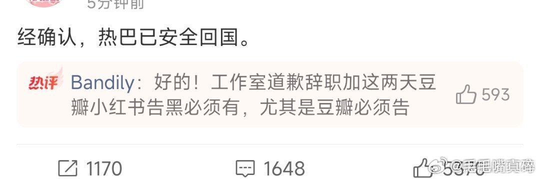 迪丽热巴已安全回国了