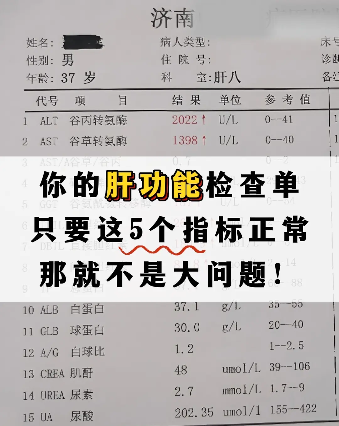 肝功能检查反映肝脏损伤的严重程度，每个指标升高或者降低都有具体意义，但...