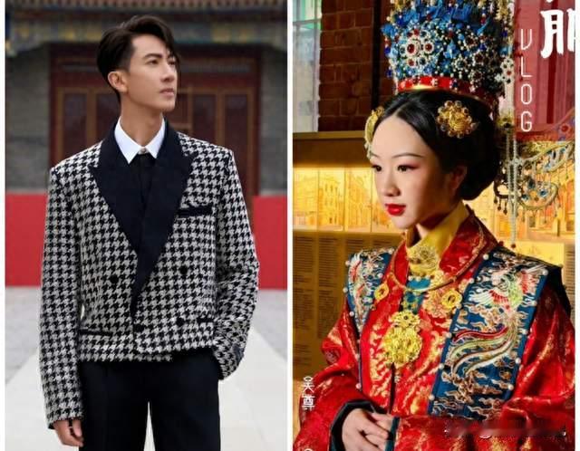 谁的童年回来了？吴尊带女儿穿传统汉服，温柔氛围感拉满