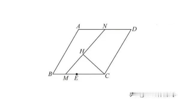 中考数学必刷题，几何题：
如图所示，在边长为12的菱形ABCD中，∠B=60°，