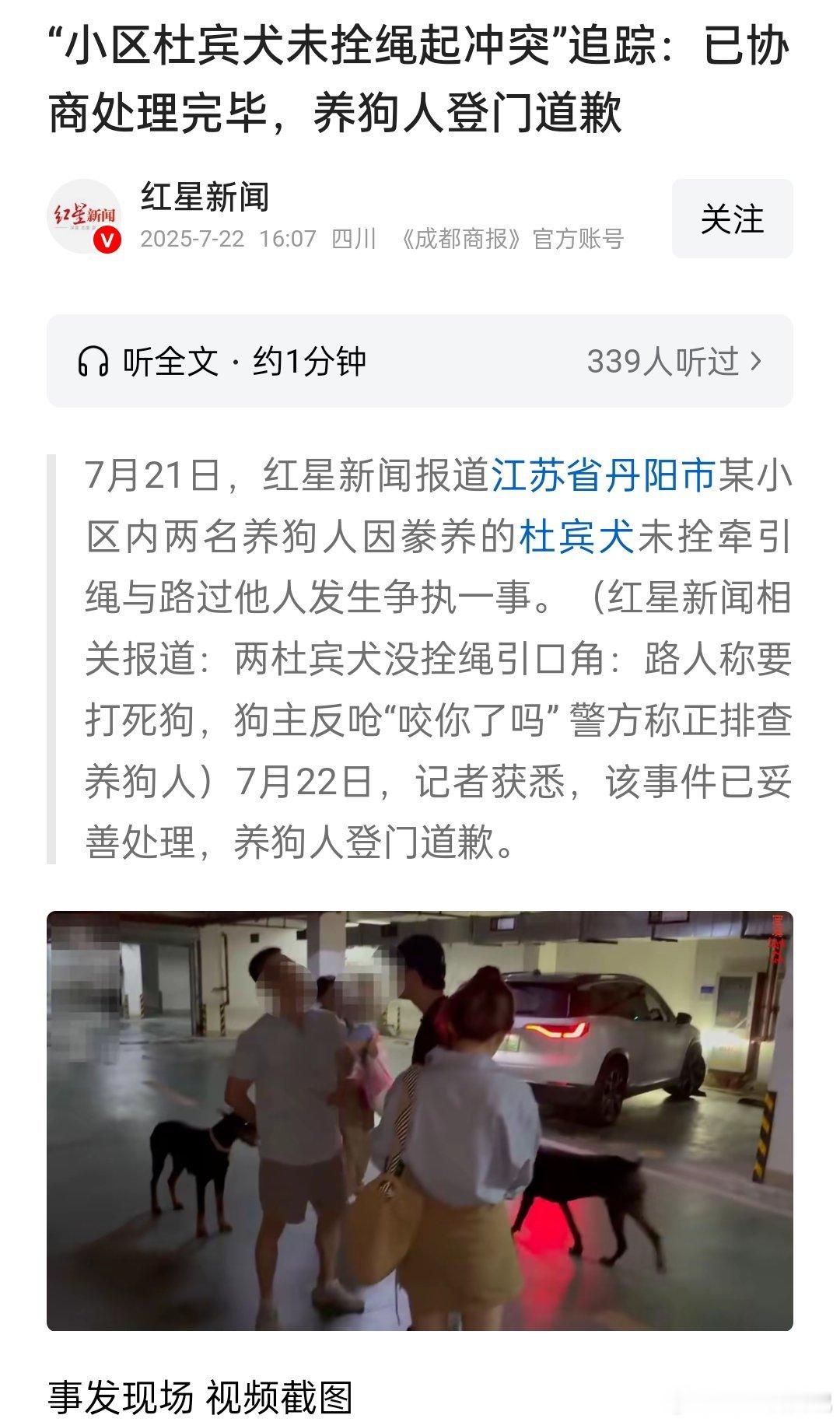 养狗不栓绳建议罚款！ ​​​