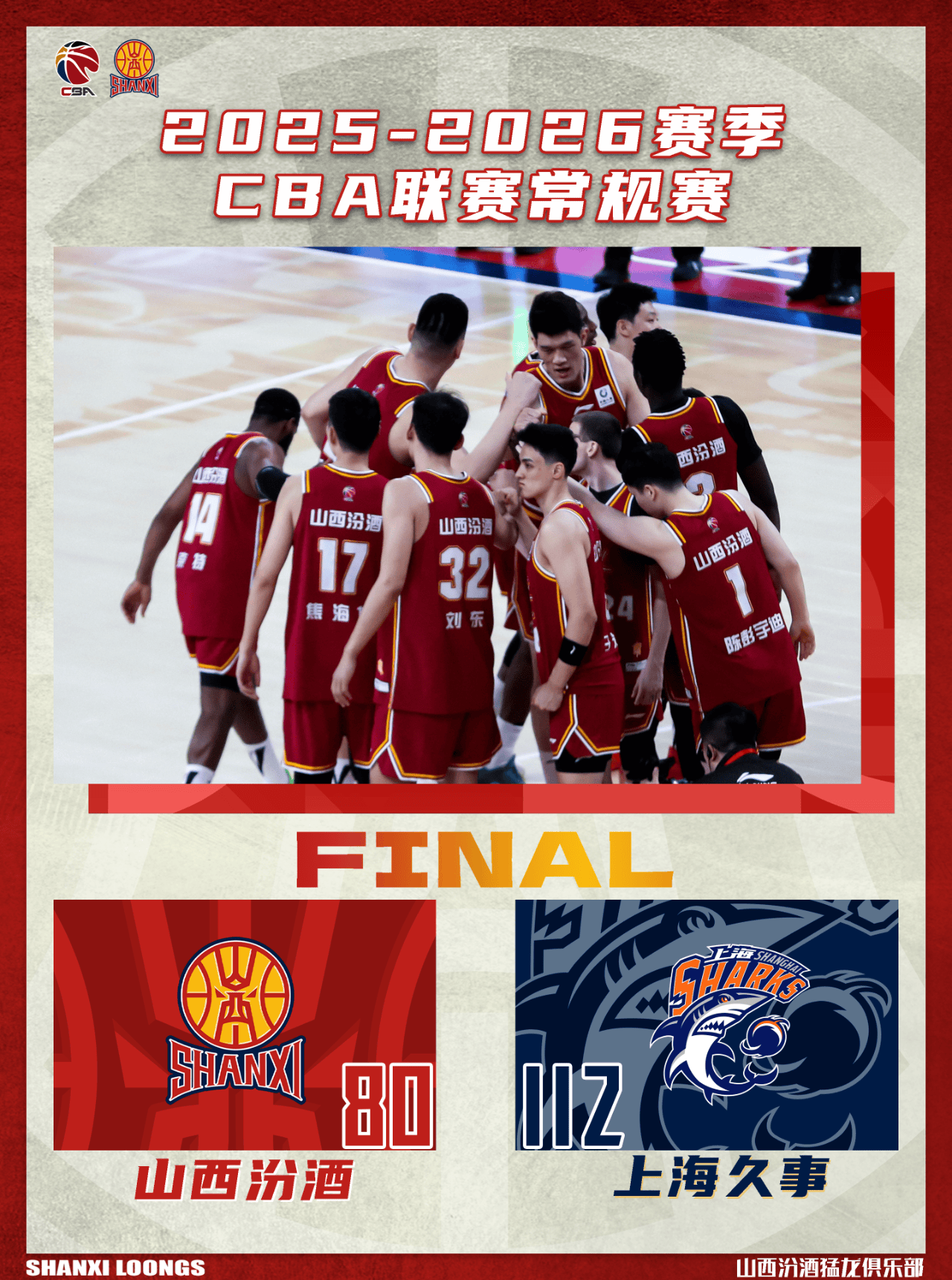 山西男篮总结比赛：球队被对手全面压制，防守端缺乏积极性