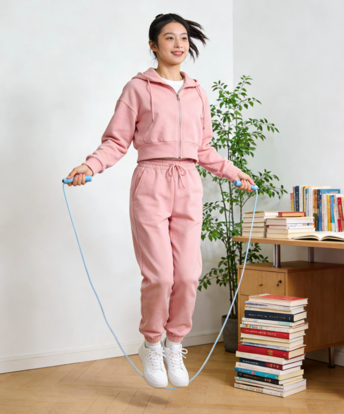 寒假跳绳封神，大学生初跳者无痛甩肉指南寒假不打烊放寒假回家，告别食堂和早八，胡吃