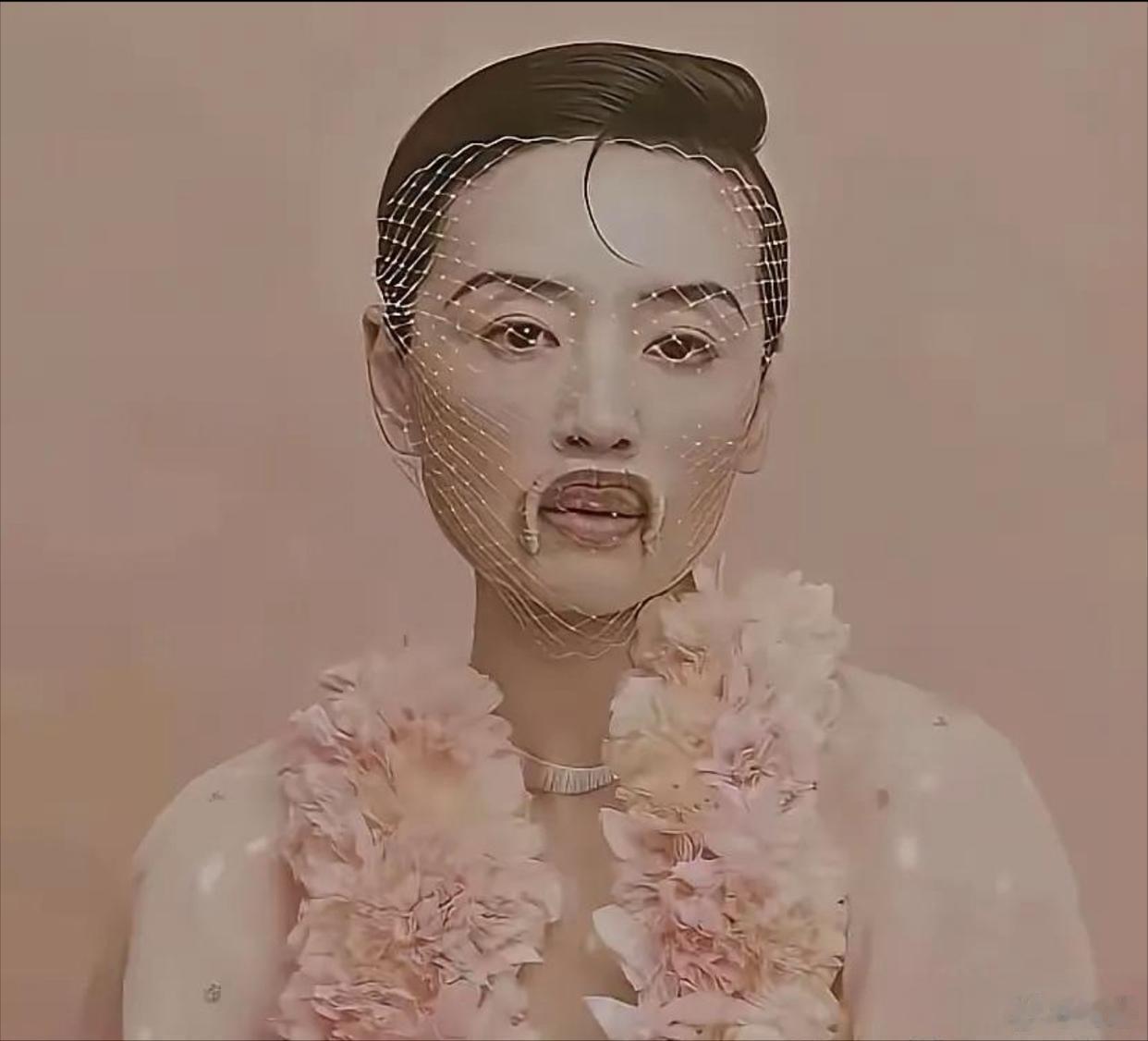 董洁这身妆造，我觉得很丑，可她还是穿着上了杂志封面，都看不出来这是谁了吧？