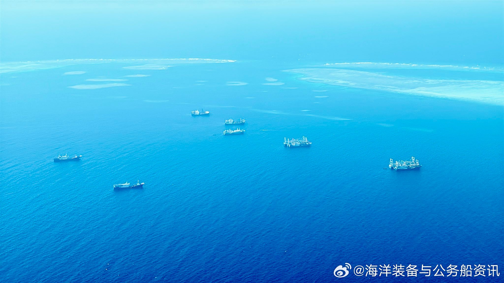 南海维权巡航专项 【岛礁】2026年3月20日下午，中国南沙群岛美济礁高清航拍组