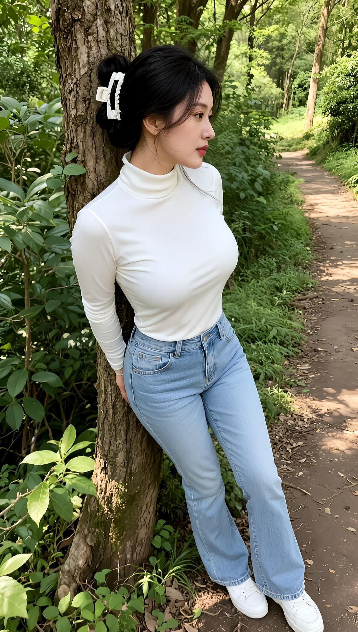 AI森系生活照 抖音ai创作 AI扩图 自然美景 颜值在线