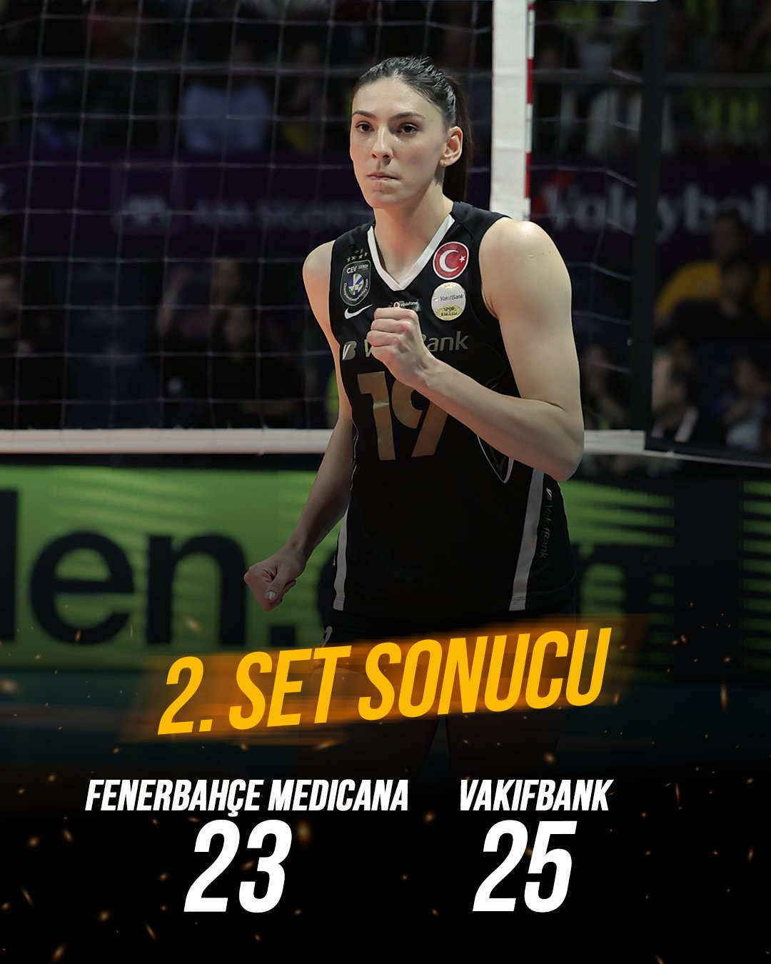 2025-2026土耳其女排超级联赛冠亚军决赛第一回合费内巴切vs瓦基弗银行第二