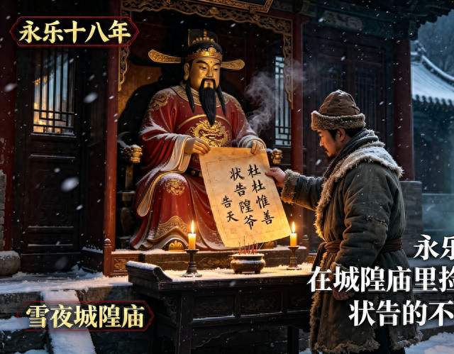 永乐帝雪夜微服，在城隍庙里捡到一张状纸：状告的不是人，是天