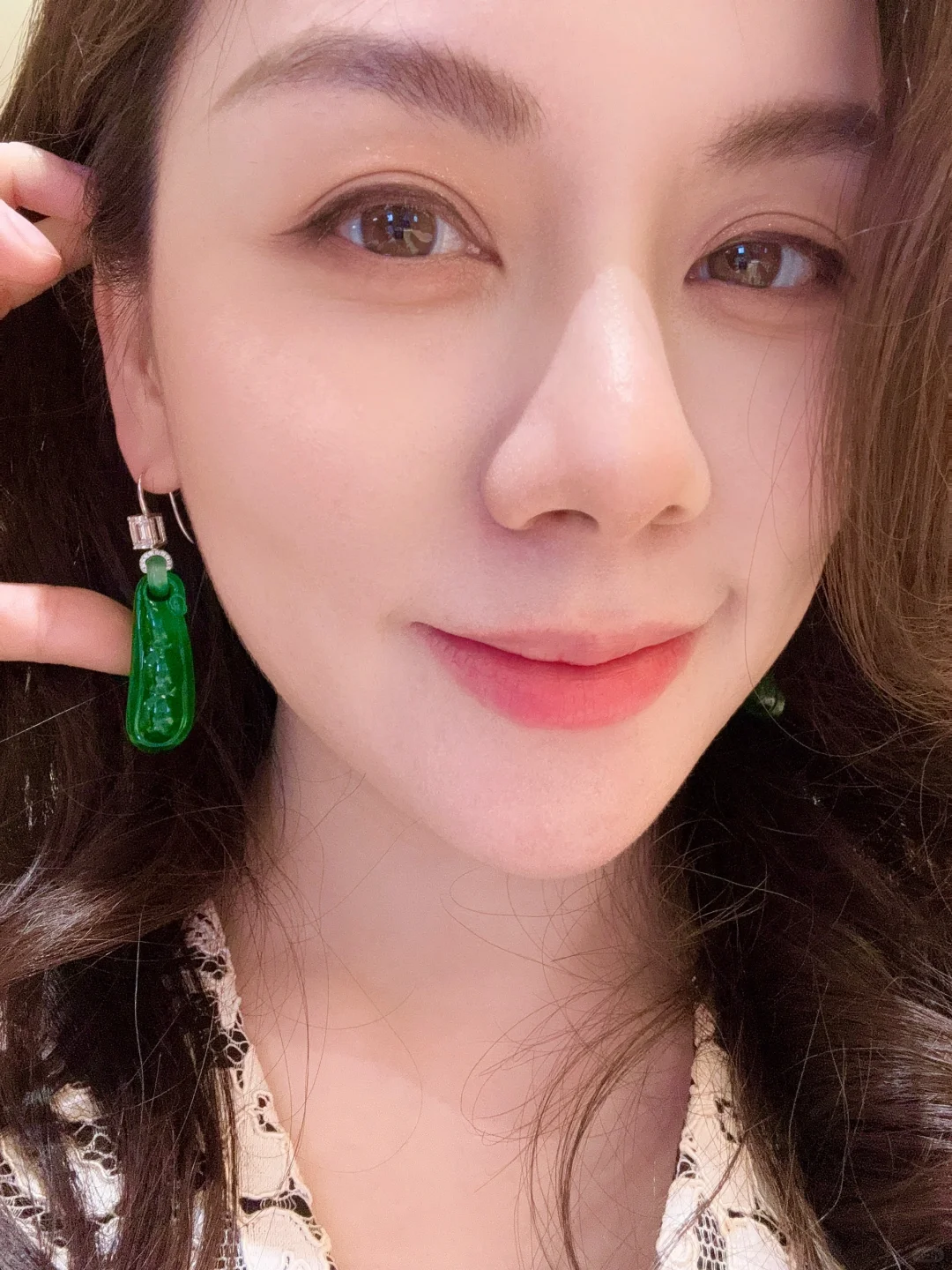 怼脸拍，一对素件大豆，老坑帝王绿～