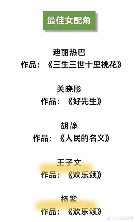 为啥当年的欢乐颂8个提名，居然颗粒无收，感觉同期作品也是神仙打架 ​​​