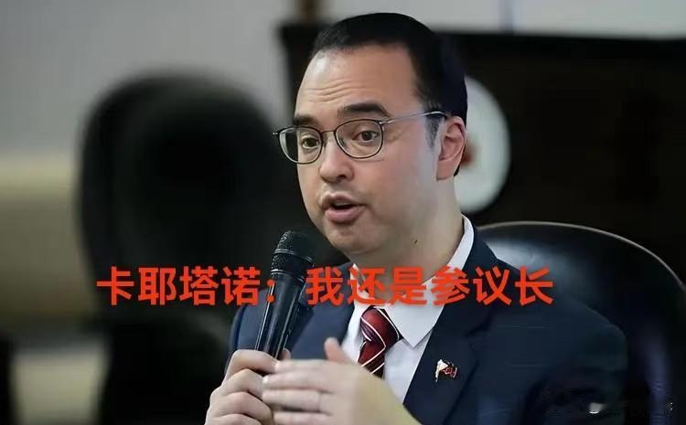 菲律宾的参议院两个参议长一个正式的（卡耶塔诺）一个临时的（舍温·加查利安）

这