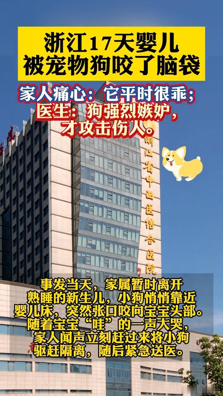 17天新生儿被自家宠物狗咬伤脑袋，头顶2㎝*3㎝大小的咬伤，Ⅲ级暴露。（家人已将