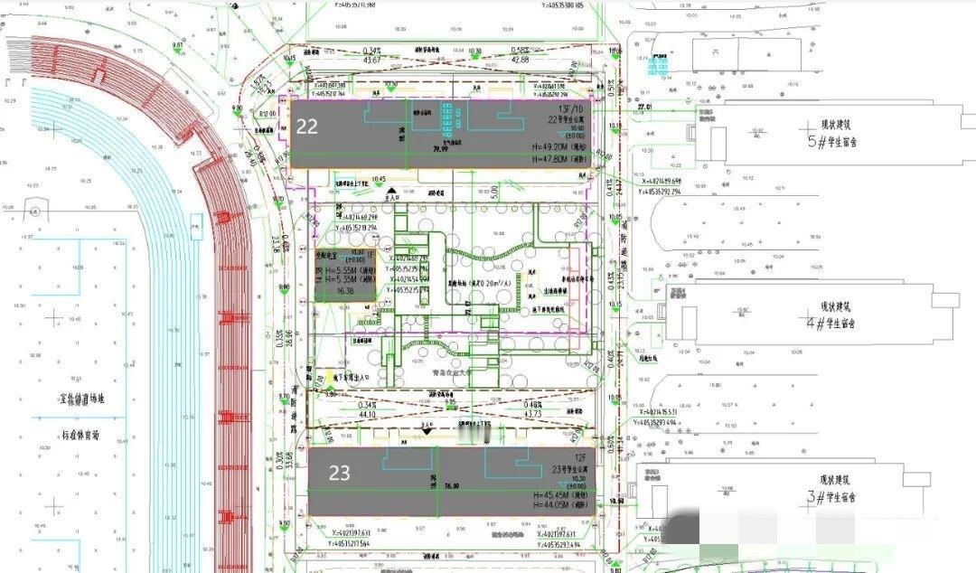 青岛农业大学城阳校区22号、23号学生公寓建设项目将开始建设，项目位于青岛农业大