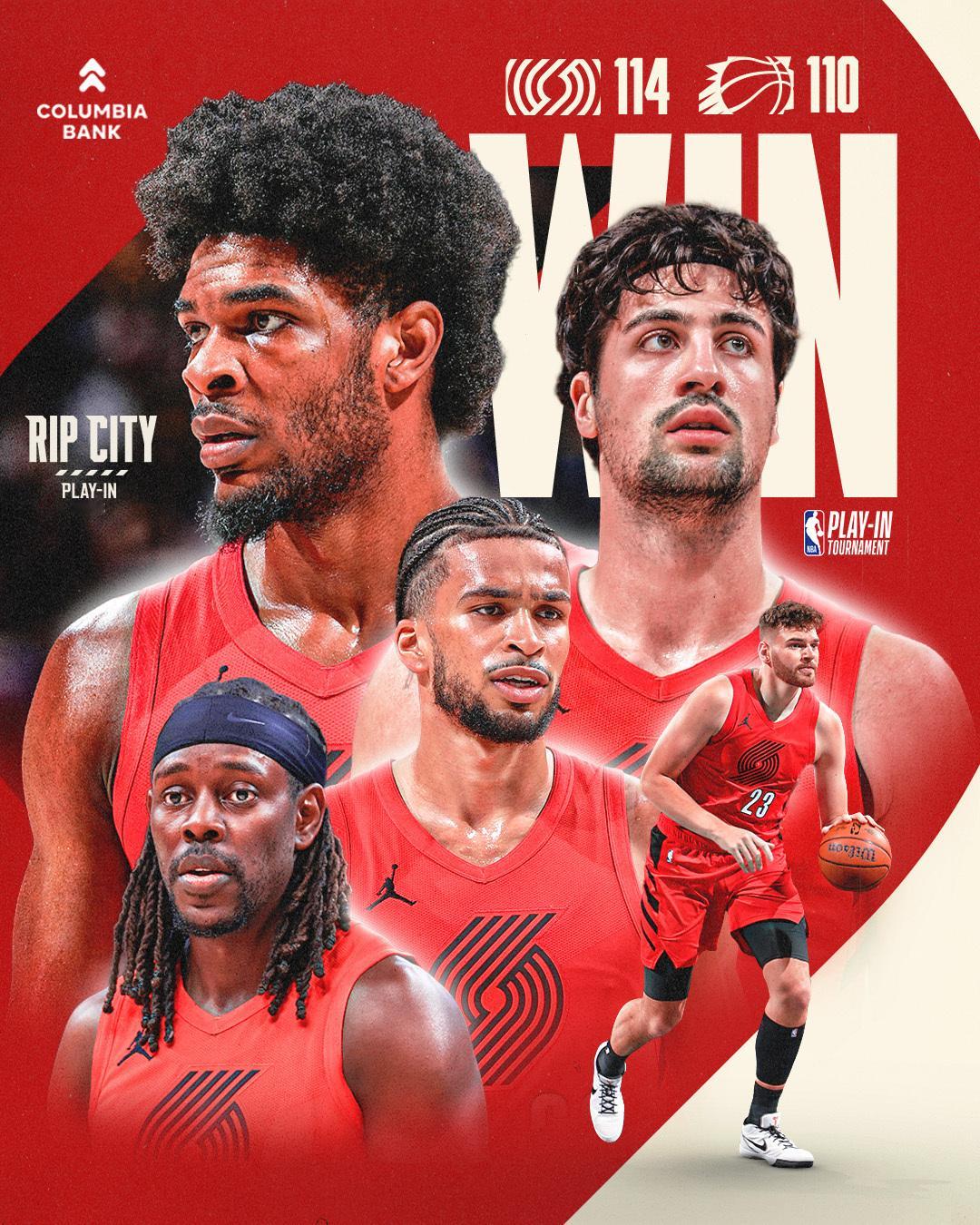 阿夫迪亚爆砍41分7板12助，开拓者进入季后赛将对阵马刺，杨瀚森没准有机会在季后