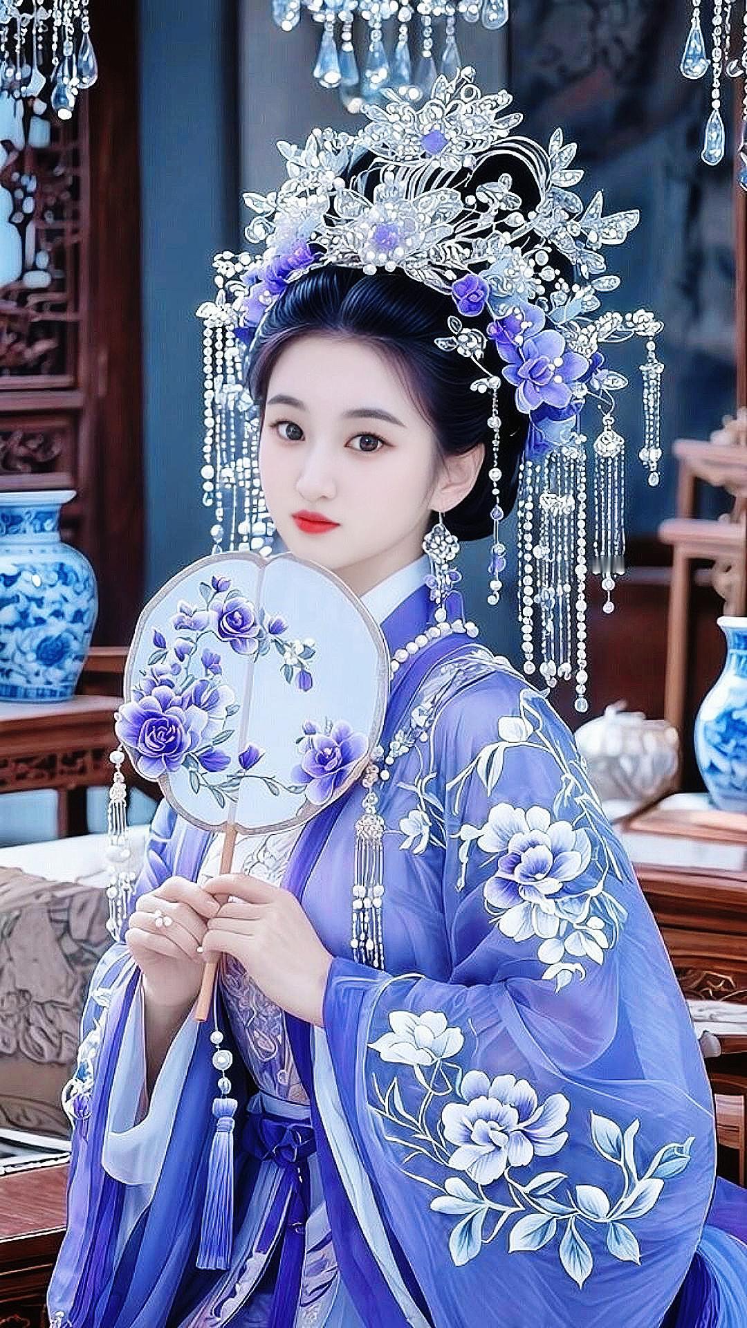 国风的美感 汉服美学 古风妆容有多美 古典女性之美 一眼心动的古风美人