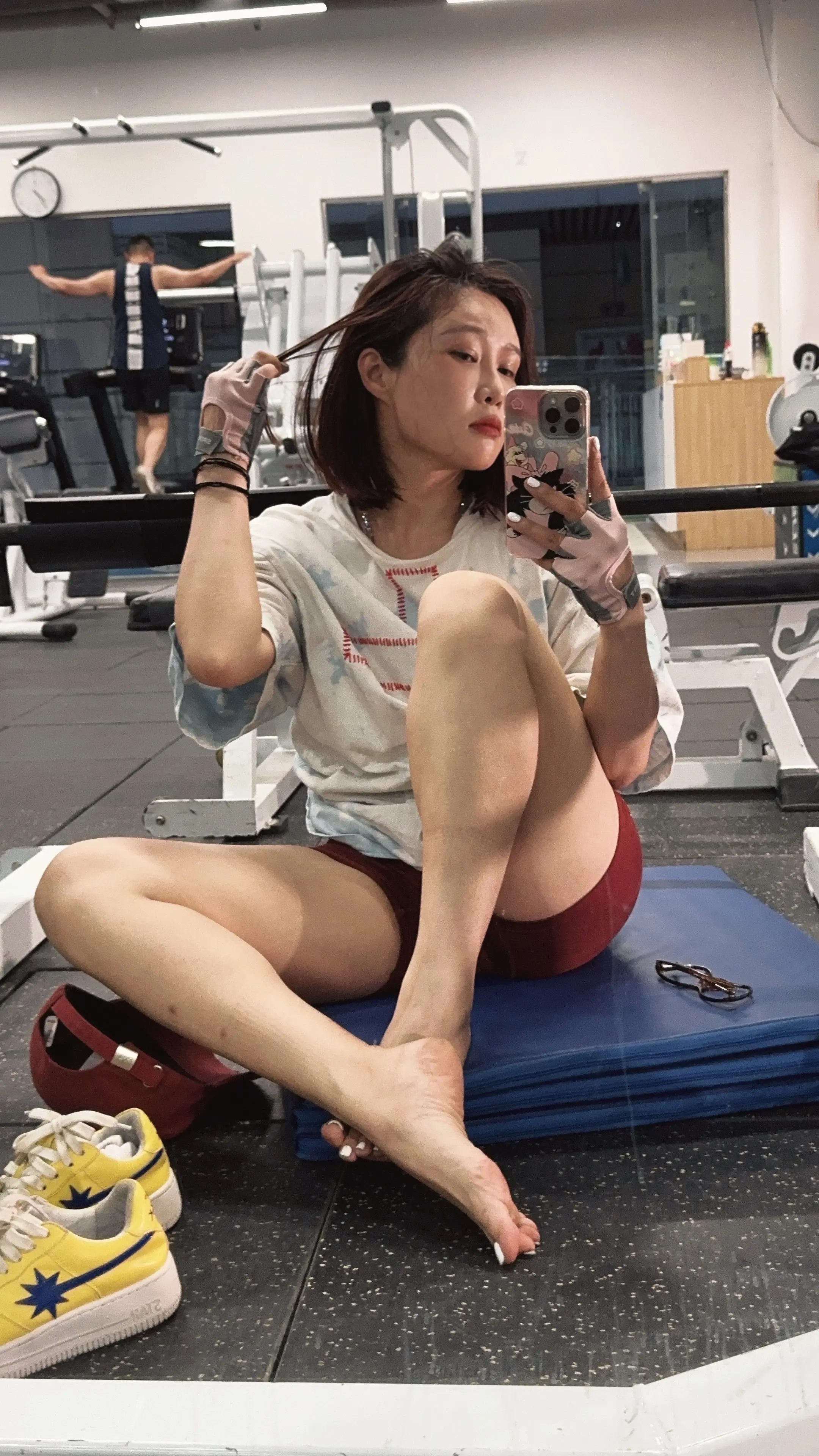 夏天就该泡在健身房里ootd穿搭