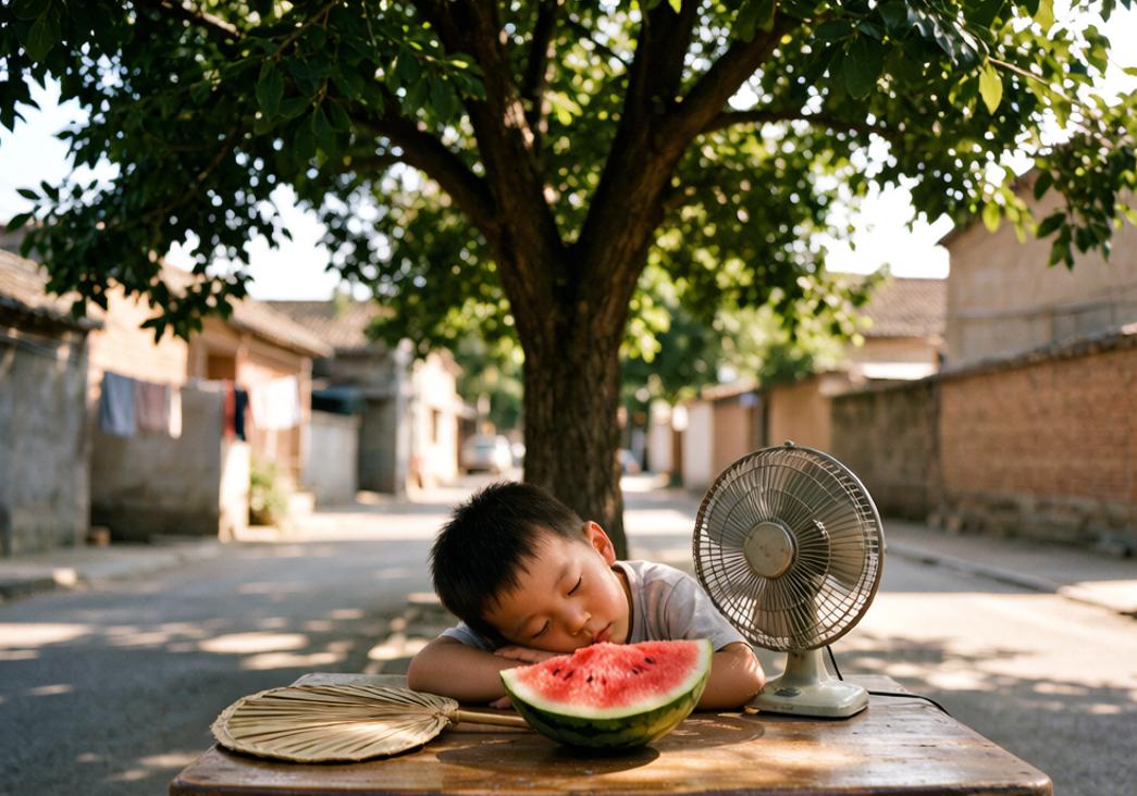 终于有人把80后对夏天的感觉形容出来了：

烈日下的光跟水泼一样，绵密的光线冲进