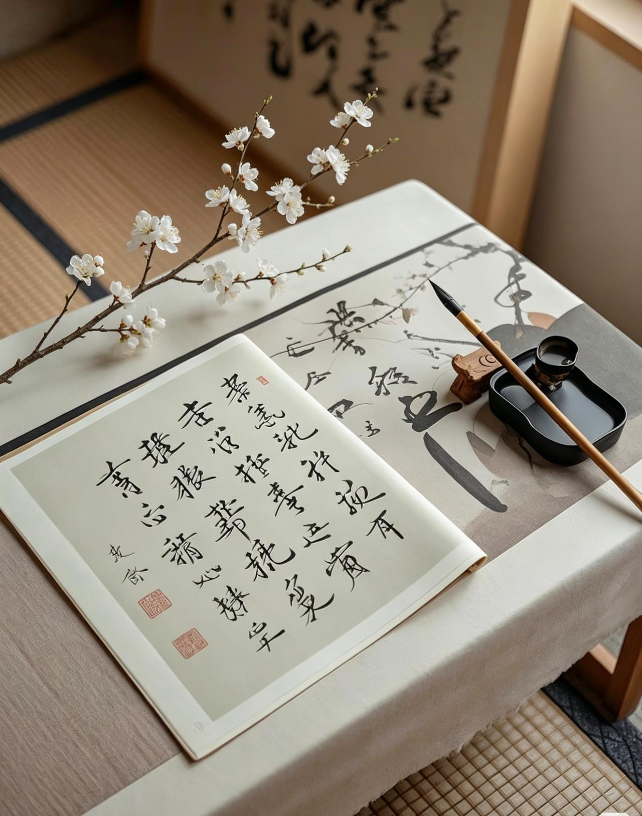 观沙孟海书法有感
文/冯继兴

日照松涛翠帚鸣，窗前绛帐意神聪。
十年鏊砚纸撩雨