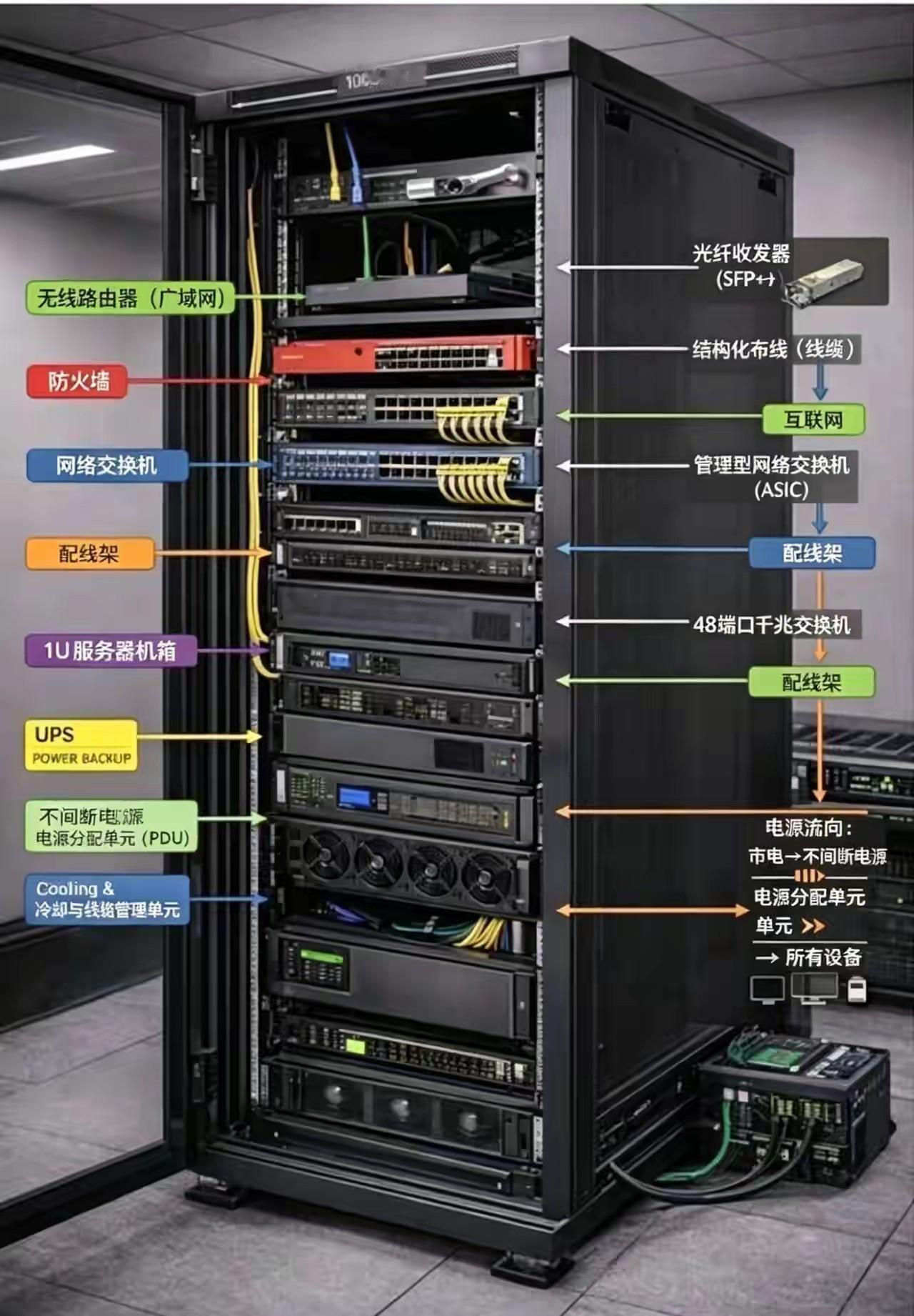 信息安全之机柜设备分布[赞]