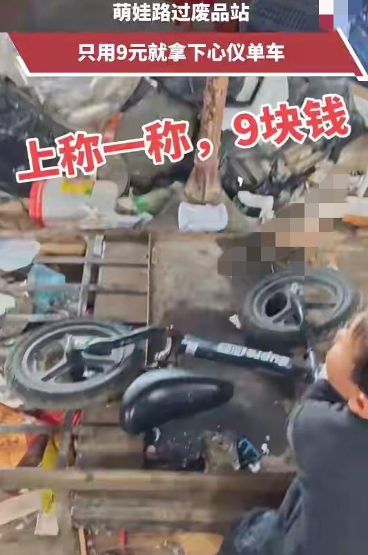 太羡慕了！河南这位小孩哥也太会捡漏了，路过废品站直接9块钱拿下平衡车，这操作直接