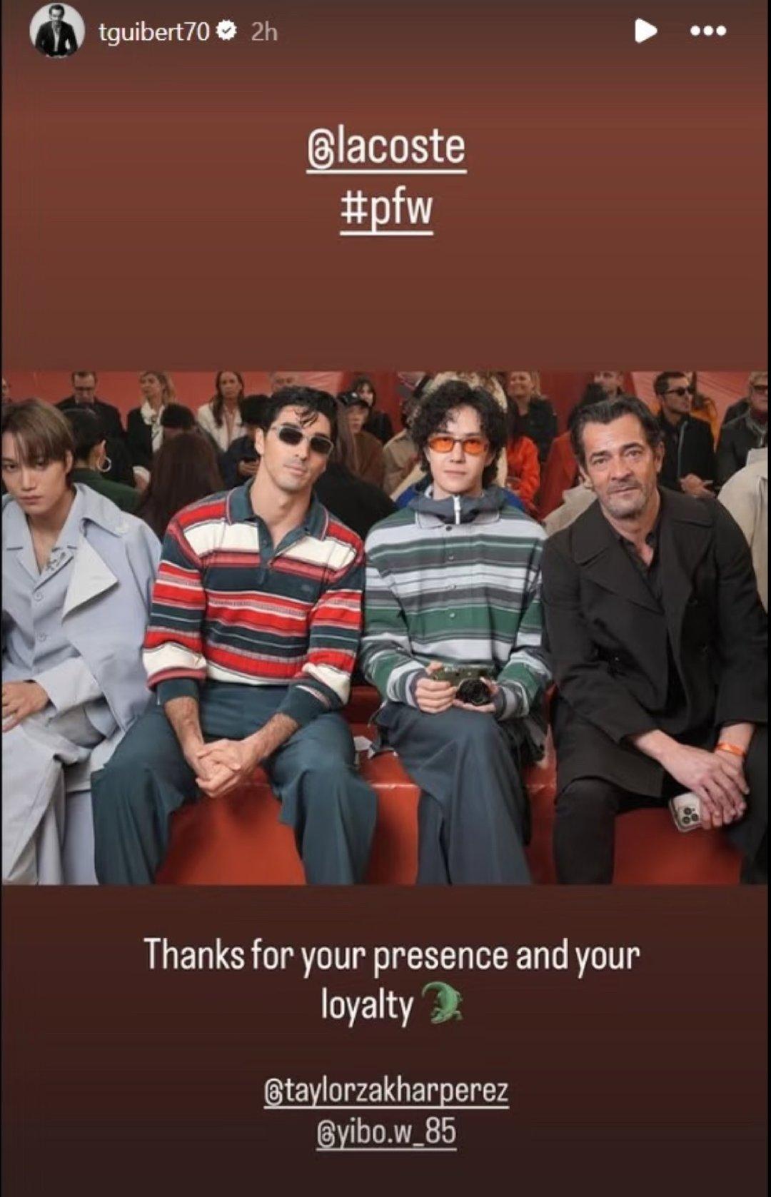 罗意威大秀王一博身边LVMH高层环绕.他何止是罗意威的全球品牌代言人，简直要成为