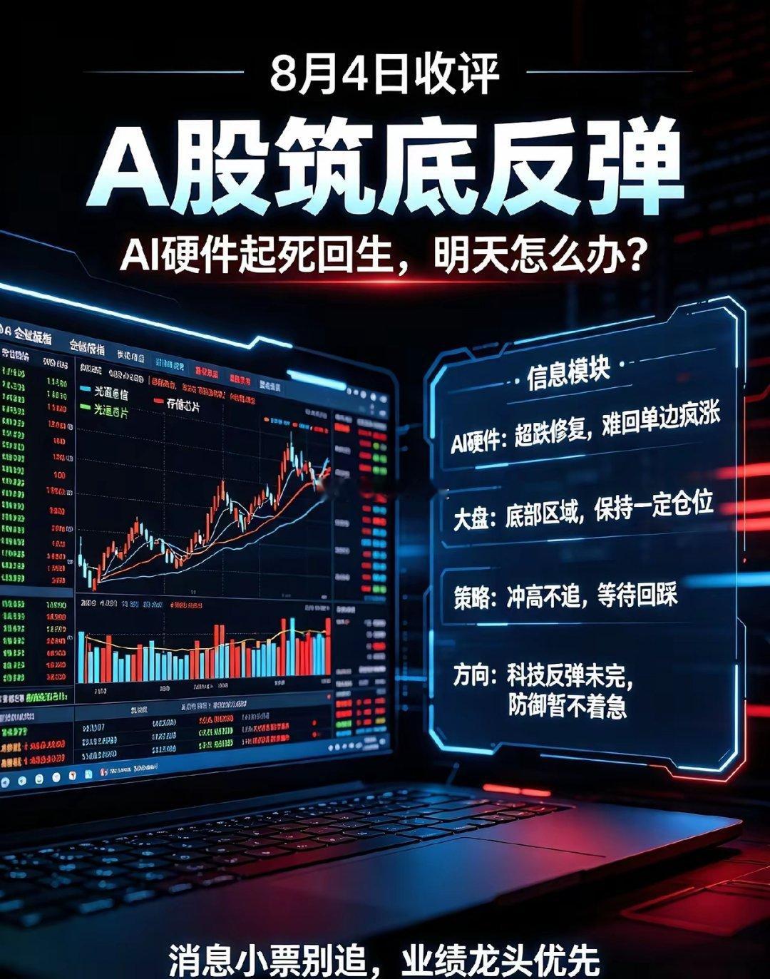 8.4日收评:Ai硬件起死回生,是昙花一现吗？明天A股怎么办？一、先来说下AI硬