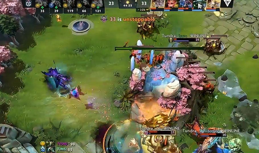 今天最后一轮bo3 Tundra 2:0 OG，感觉这版本土猫和花仙子很有说法，