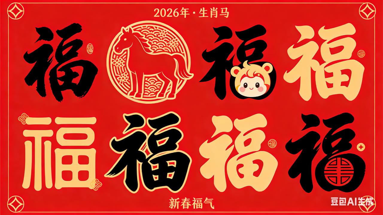 福字图大全奉上，新春福气直接拉满