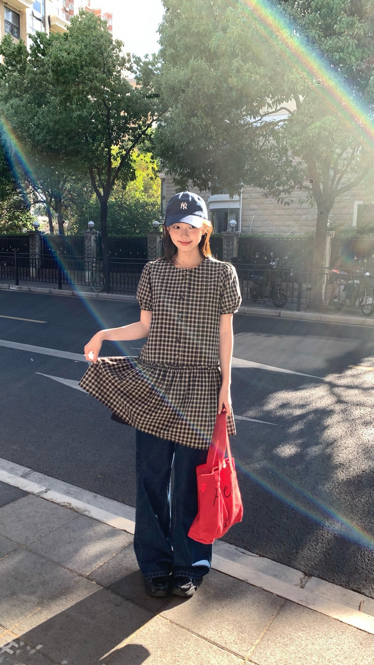 韩女夏日look.