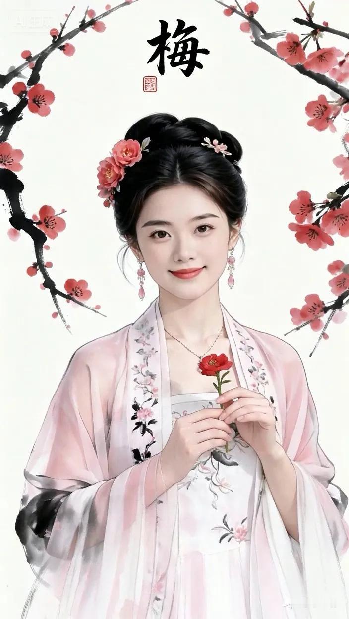 七绝●粉妆玉砌/古韵   

深冬腊月绽红梅，
赏景观光引客来。
玉洁冰清藏韵味