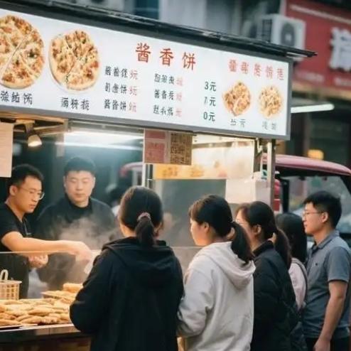 凌晨一点，浙江的街头早已褪去了夜市的喧嚣，只剩下一个小伙子呆呆地坐在三轮车旁。面