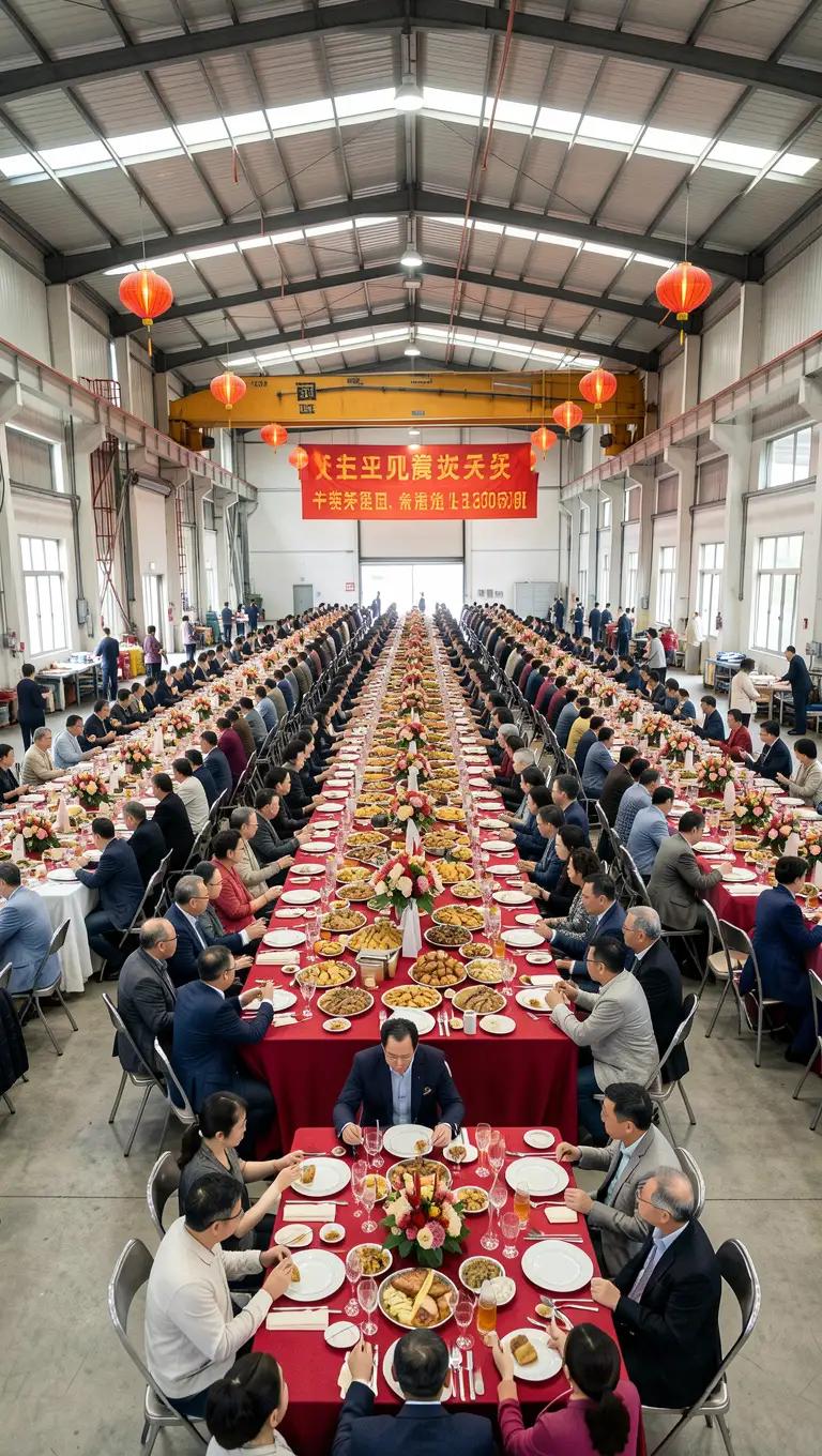 15000人挤爆工厂吃席，老板现场发千万现金：这哪是作秀，这是啪啪打脸！

你想