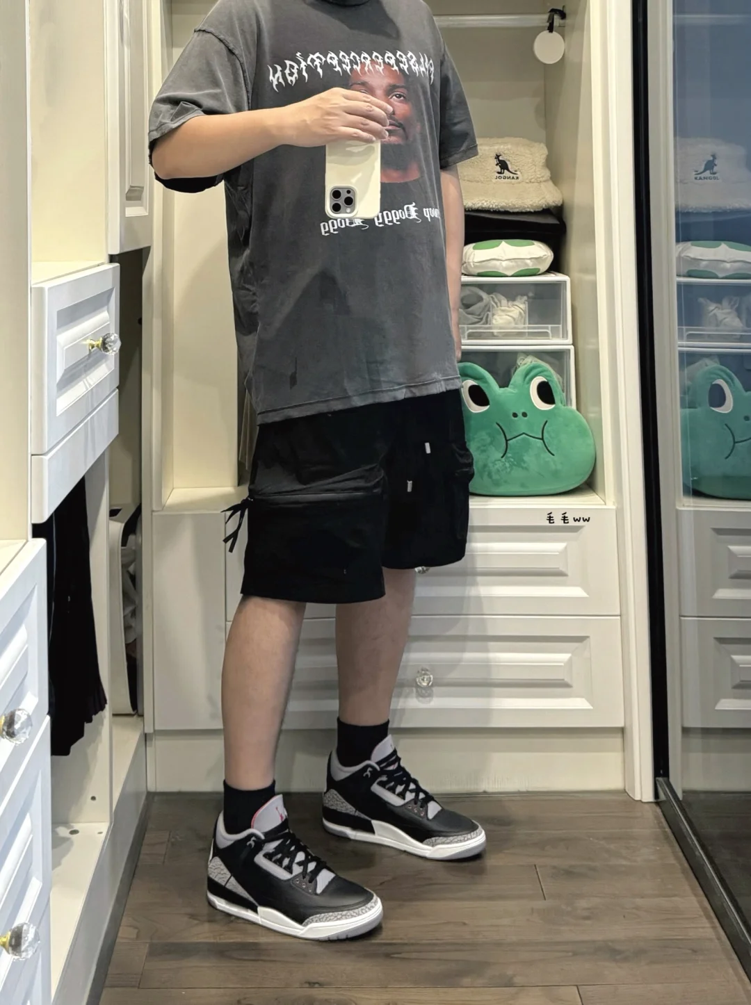 工装短裤｜黑水泥穿搭