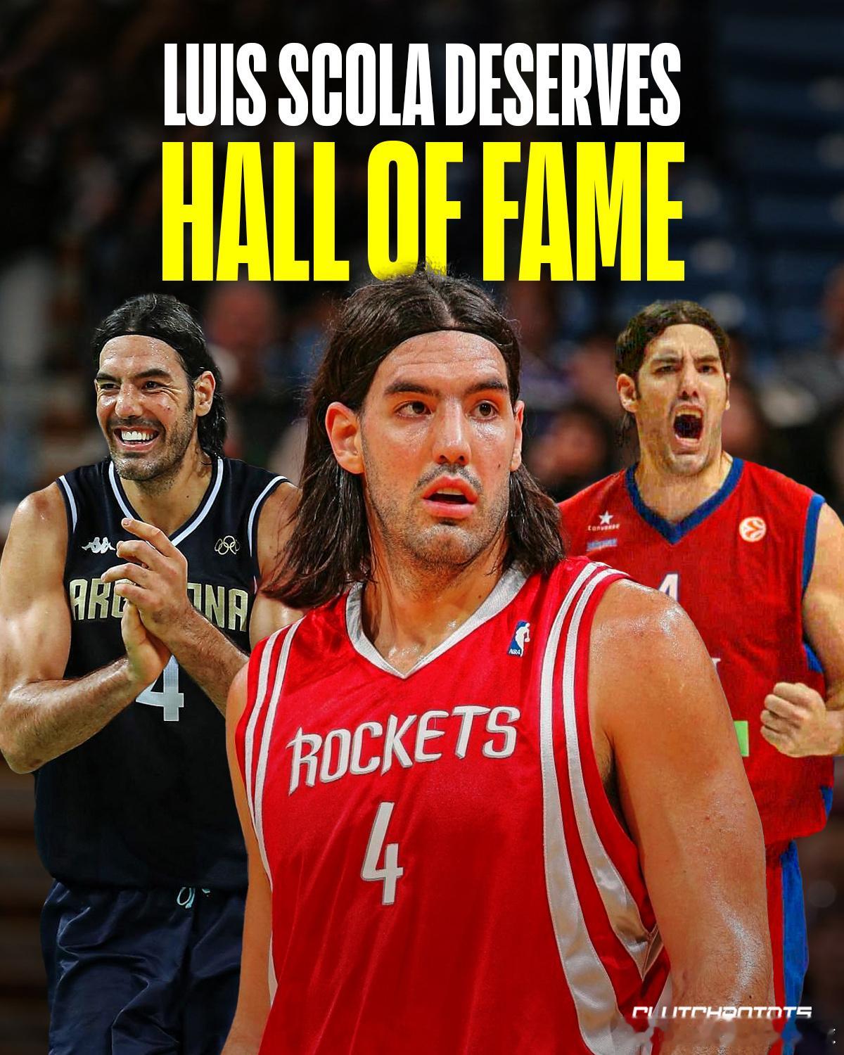 路易斯·斯科拉绝对配得上名人堂席位🇦🇷🏀火箭队球迷早已将他奉为图腾级人物—
