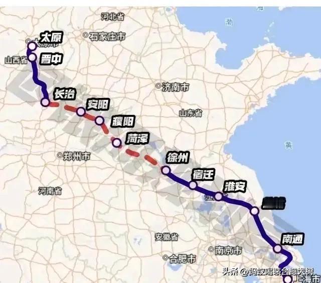 沪太高铁本身就走晋豫鲁苏沪，和皖没毛关系！
沪太高铁最早源出徐州首倡，在已有晋豫