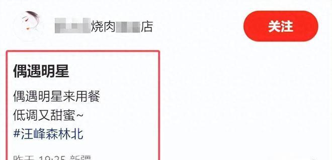 汪峰与女友森林北约会吃烤肉被曝光，两人甜蜜黏在一起，感情很好。约会地点是普通平价