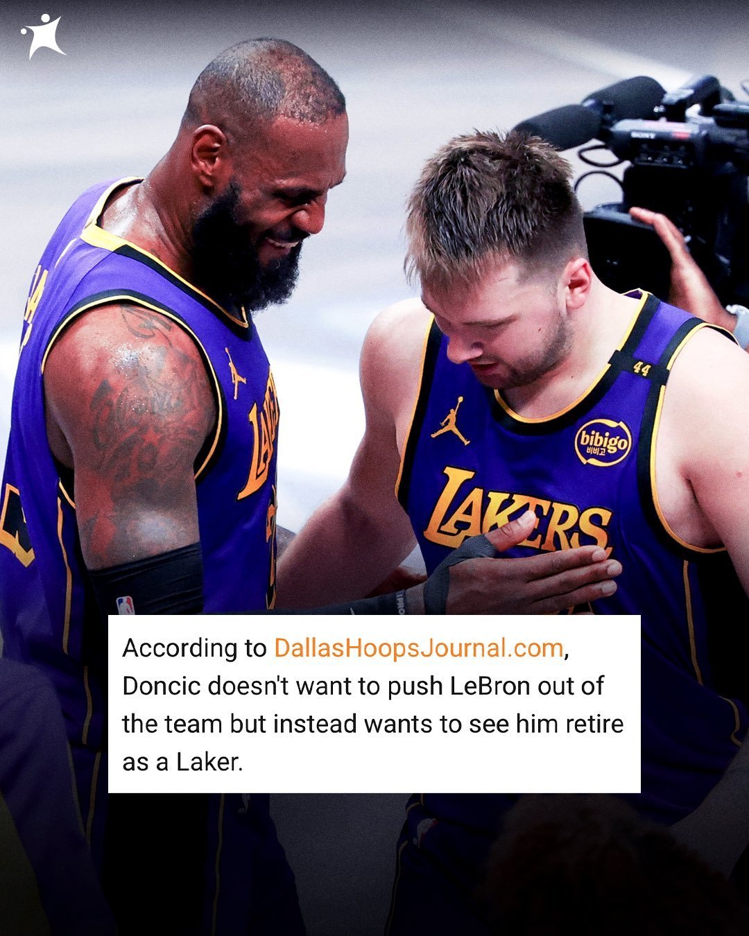 如果詹姆斯选择在2026–27赛季继续征战，东契奇希望这位NBA历史得分王能在2