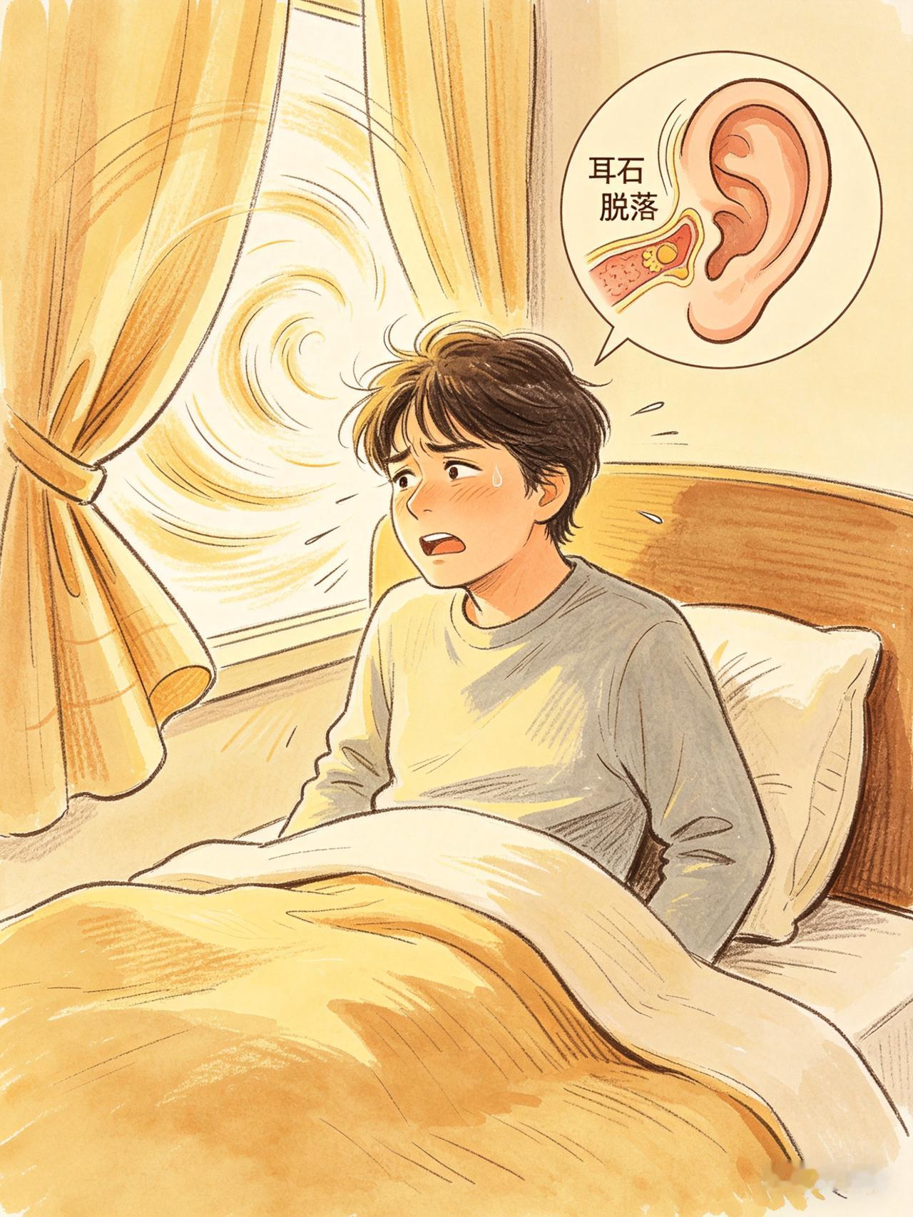 第一次得耳石症，那滋味真吓人
 
二十多天前早上六点多，我上厕所还没起身，一转身