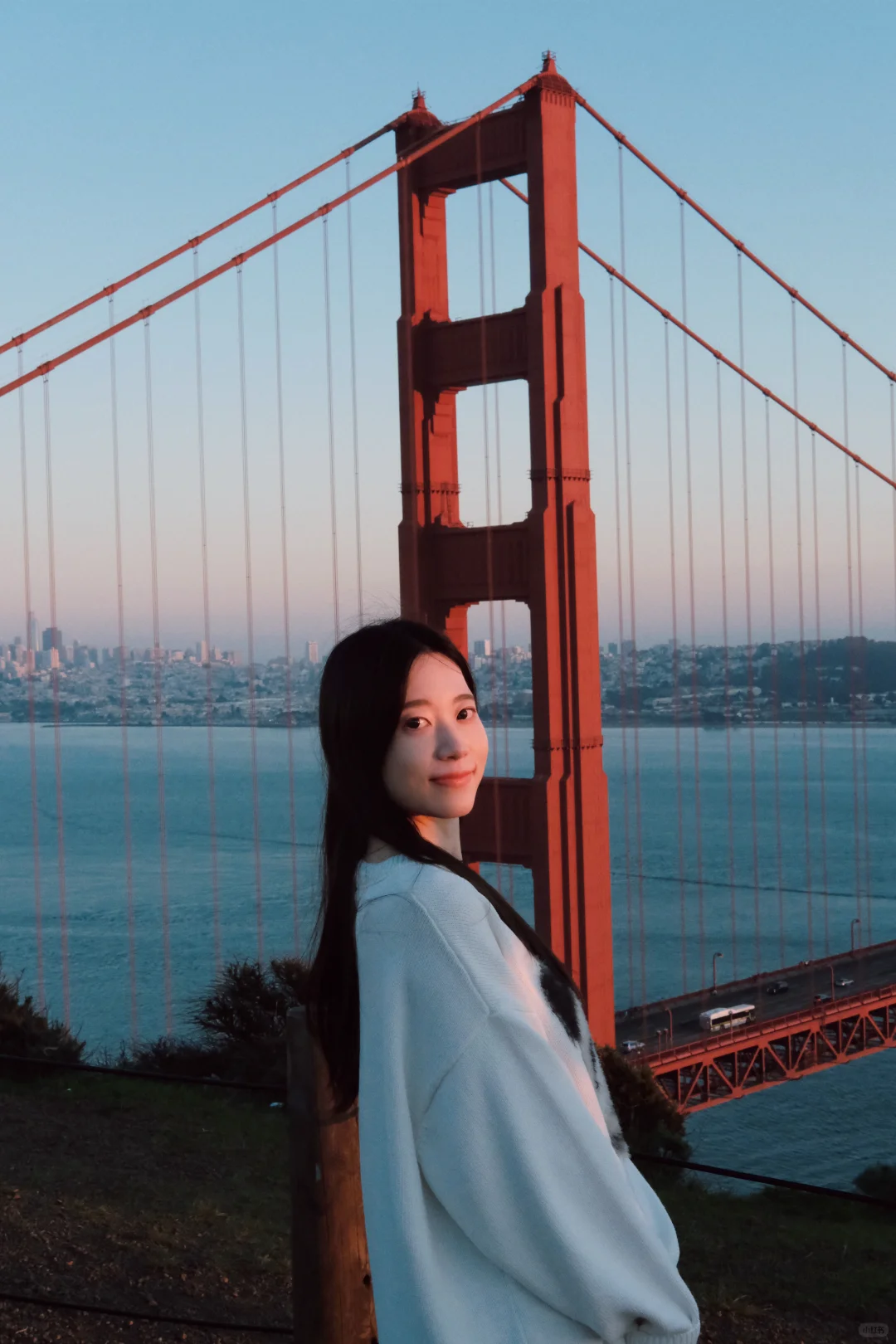 𝐒𝐅🌁分享旧金山海边的蓝调时刻✨～金门大桥