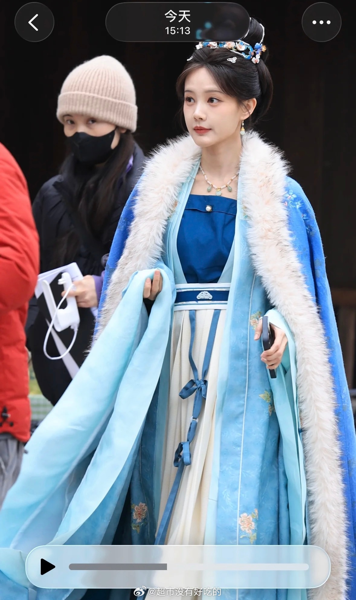 李一桐《金枝》陈雀儿蓝色新皮肤 