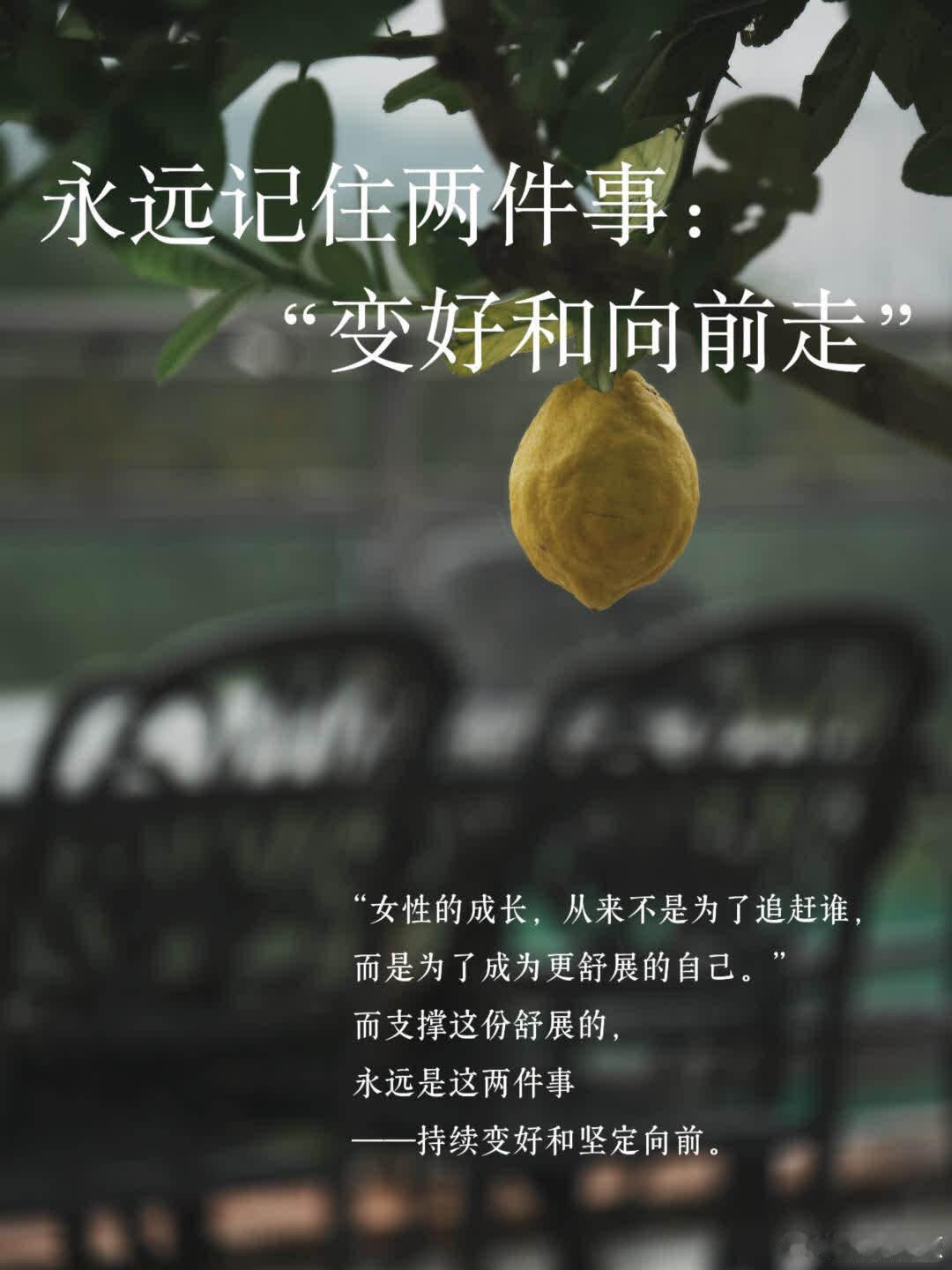 永远记住两件事：变好和向前走 最近被一句话深深触动： “女性的成长，从来不是为了